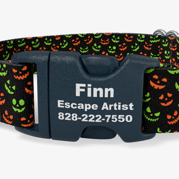 closeup of buckle personalization