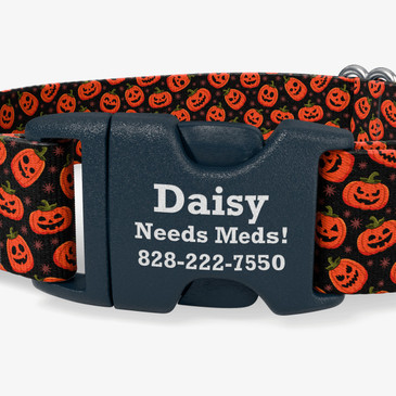 closeup of buckle personalization