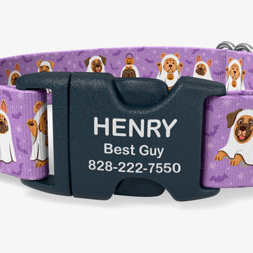 closeup of buckle personalization