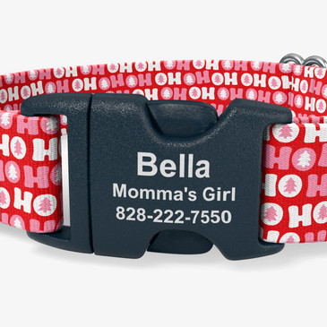 closeup of buckle personalization