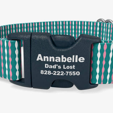closeup of buckle personalization