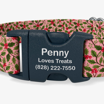 closeup of buckle personalization