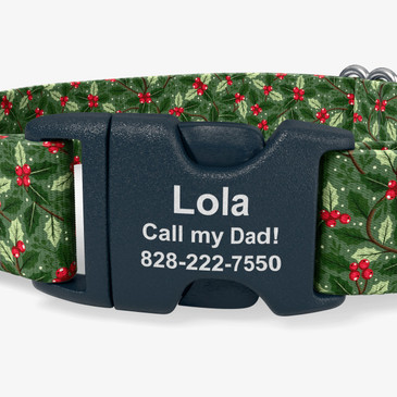 closeup of buckle personalization