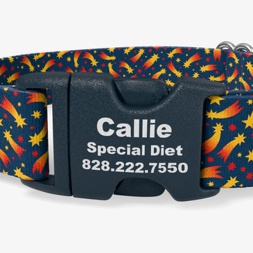 closeup of buckle personalization