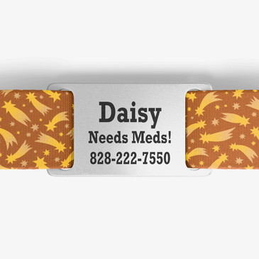 closeup of nameplate personalization