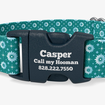 closeup of buckle personalization