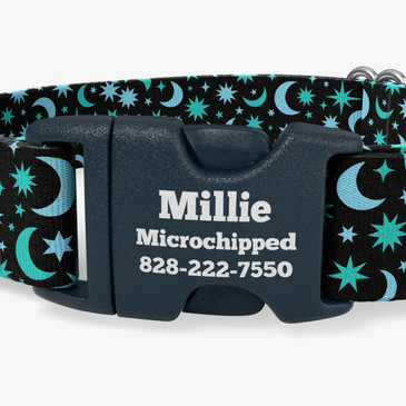 closeup of buckle personalization