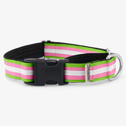 Striped Comfort Martingale with plastic buckle Striped Comfort Martingale with plastic buckle