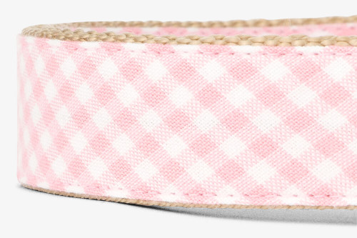Pink Gingham Fabric Martingale