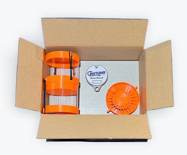 The Starter Kit includes one Waxy Wizard, one Waxy Sifter, and one Waxy Wizard Speed Loader