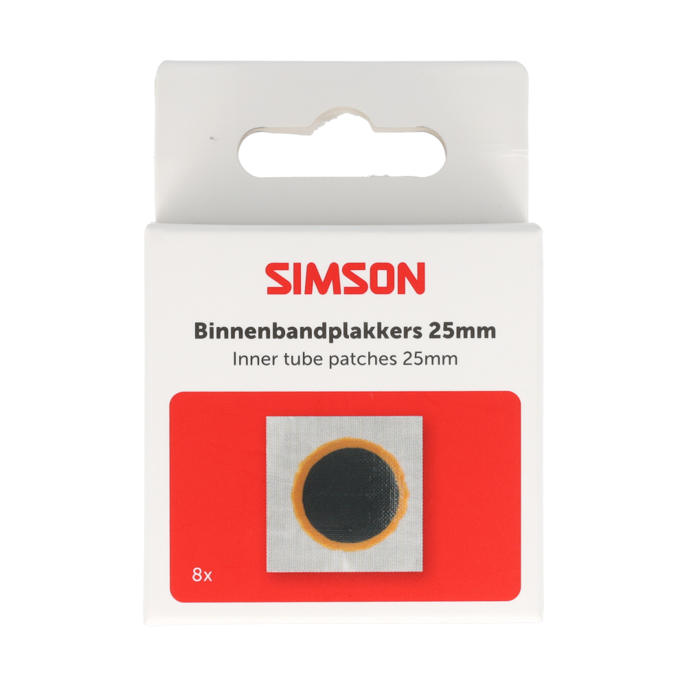 Simson Binnenbandpleisters – 25 mm (8 stuks)