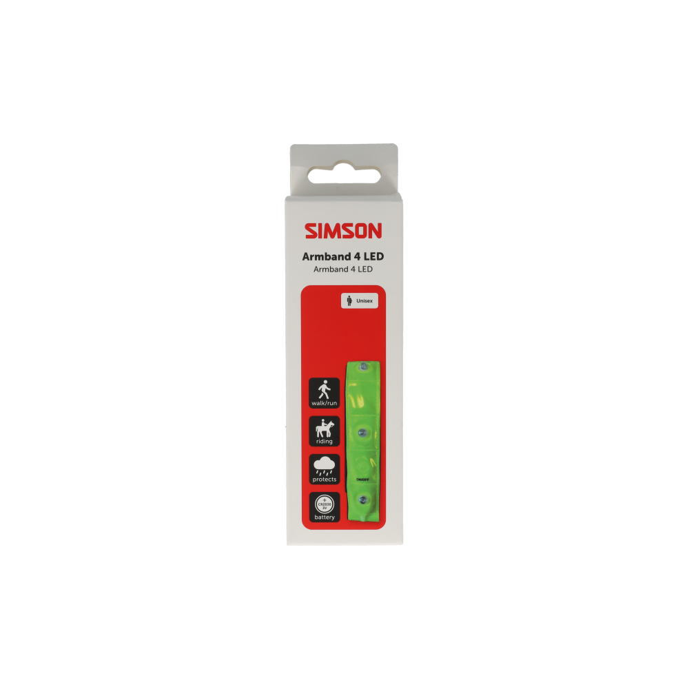 Simson Reflectie Armband Lumi LED – 4 LED's