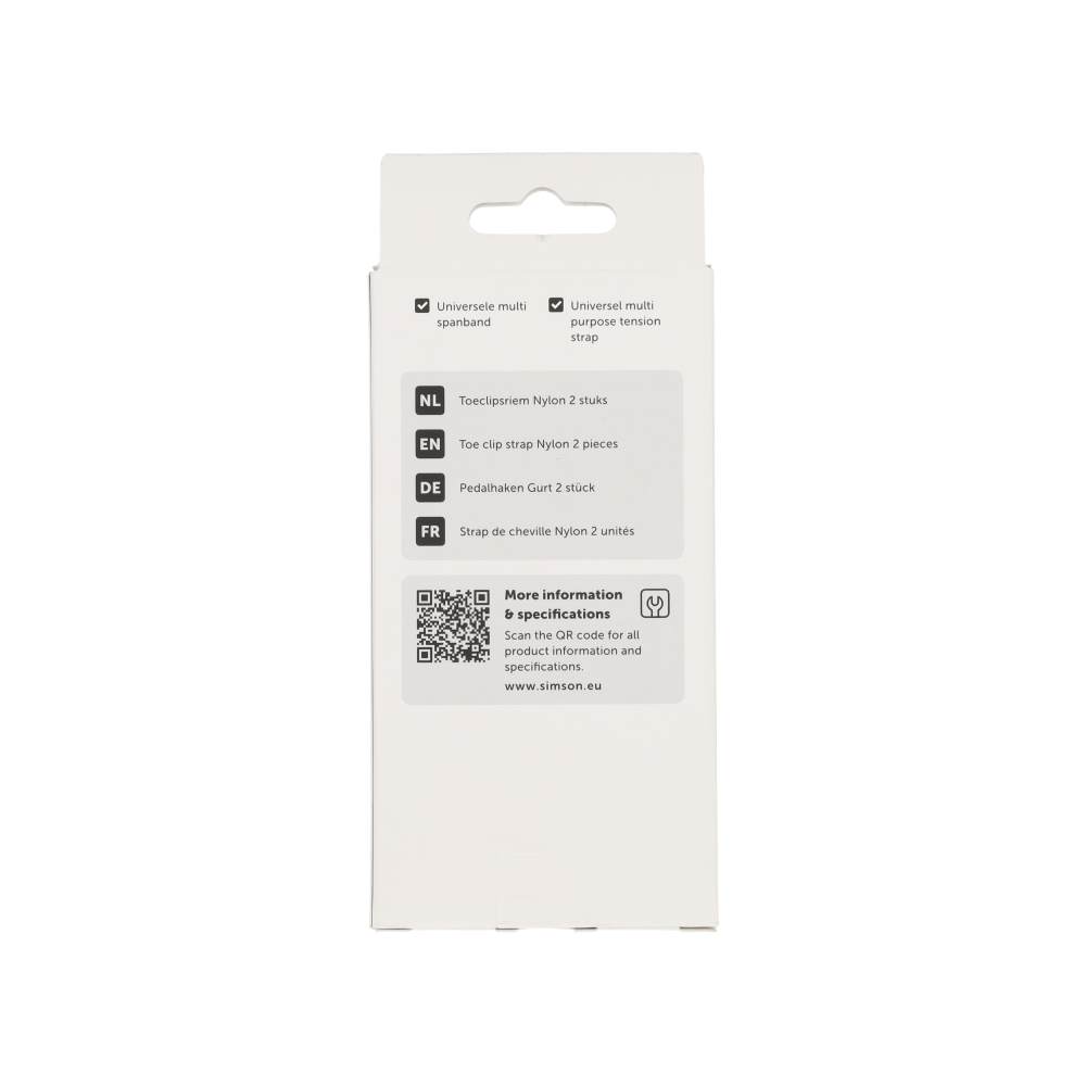 Simson Toeclip Riempjes – Nylon (2 stuks)
