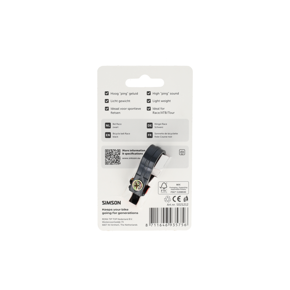 Simson Fietsbel Race – RVS Compact