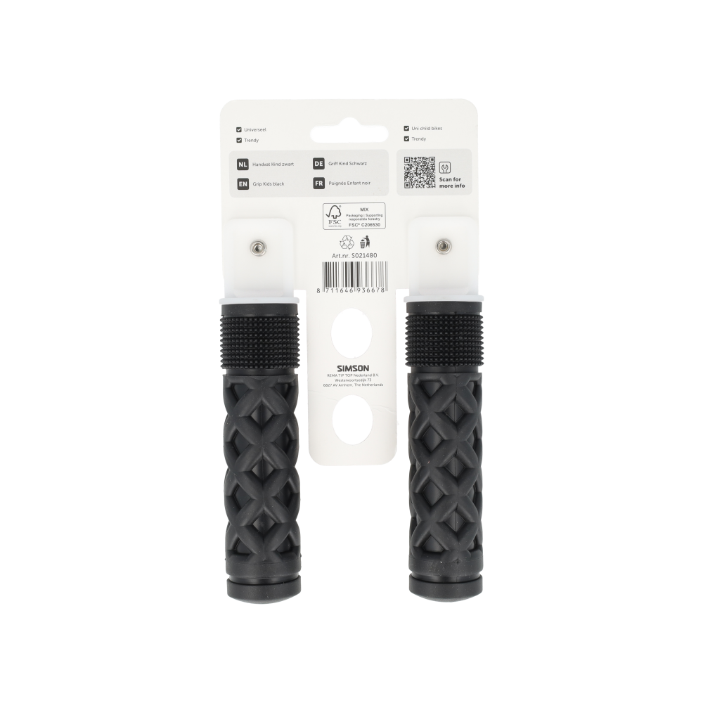 Simson Kinderhandvatten – Zwart/Zwart