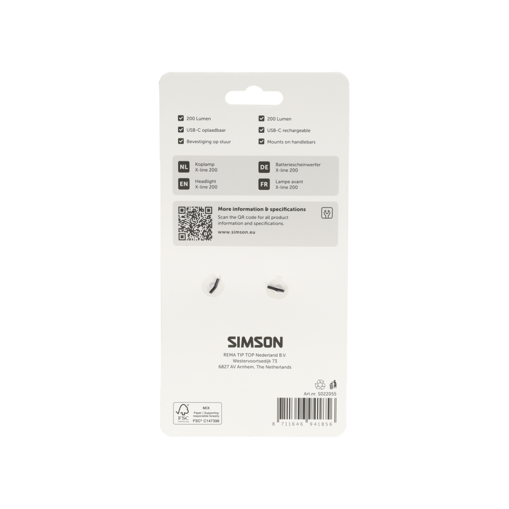 Simson Koplamp X-line 200