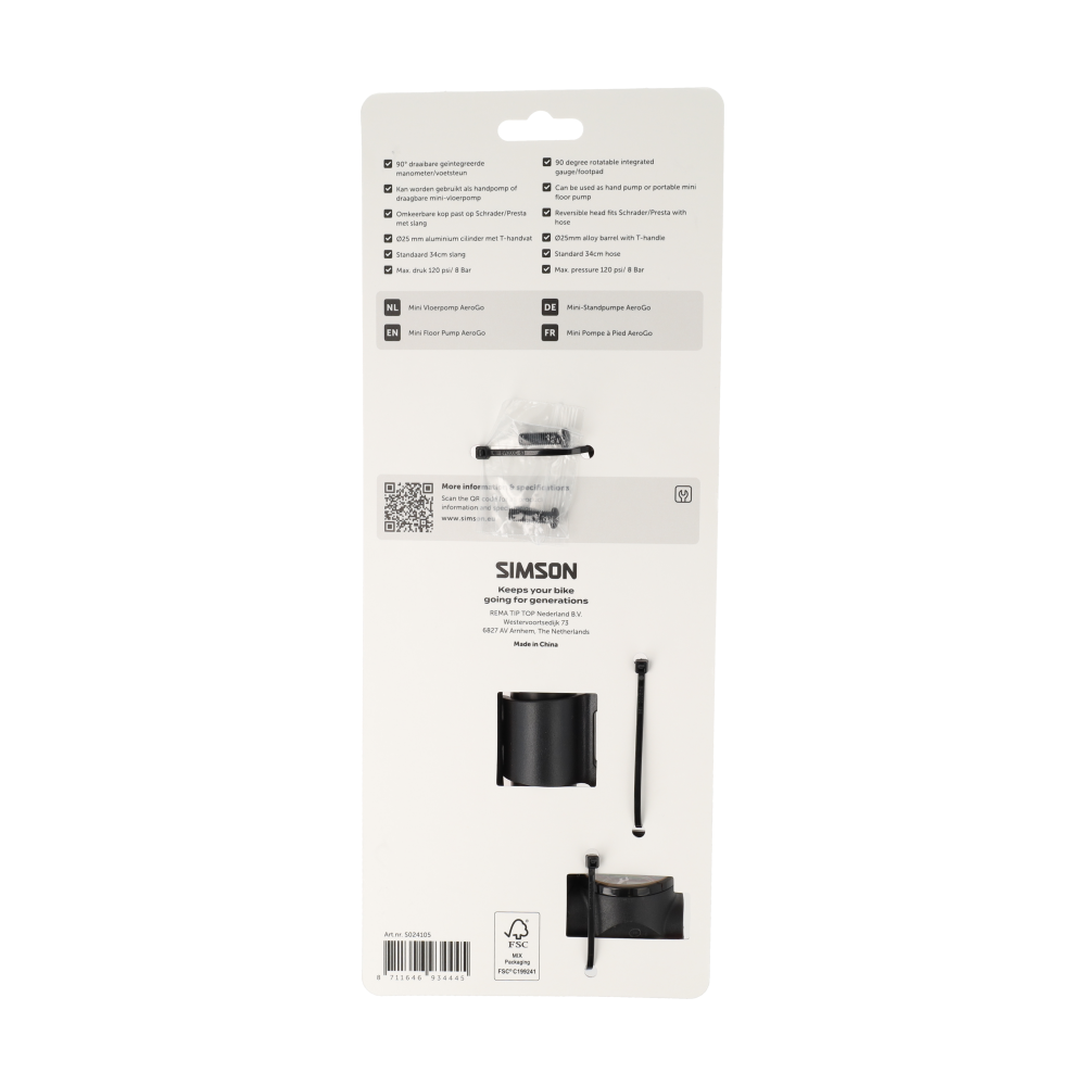 Simson Mini Vloerpomp AeroGo