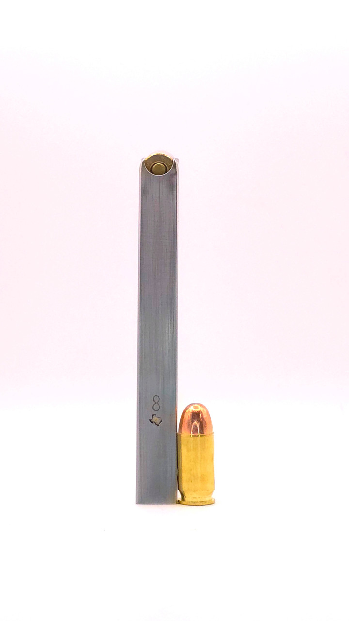Texas shaped 8 round witness mark