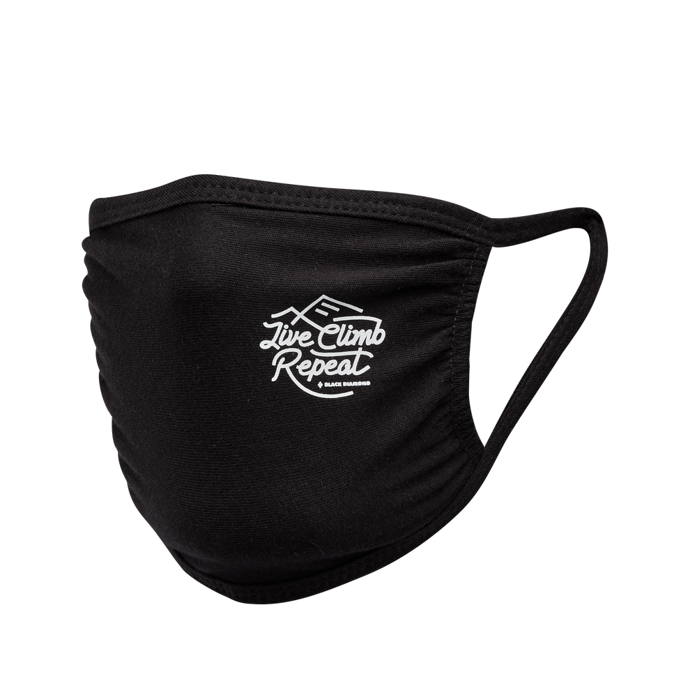 Live Climb Repeat Logo Facemask