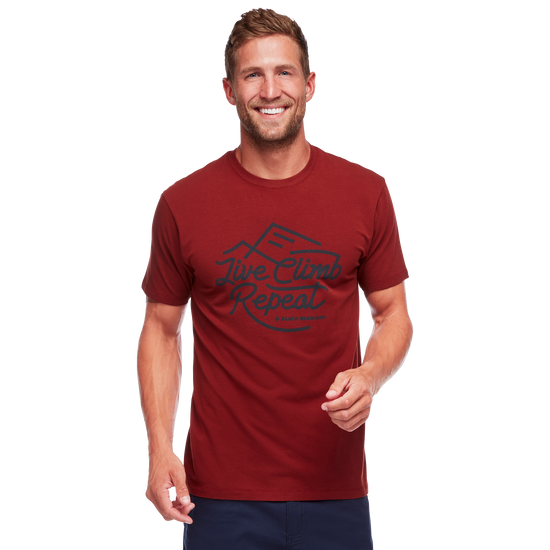 Live Climb Repeat Tee - Men's Red Oxide 1