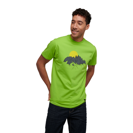 Men's Minarets Tee Lime Green 1