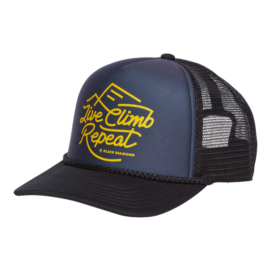 Flat Bill Trucker Hat - Past Season Carbon/Sulphur 1