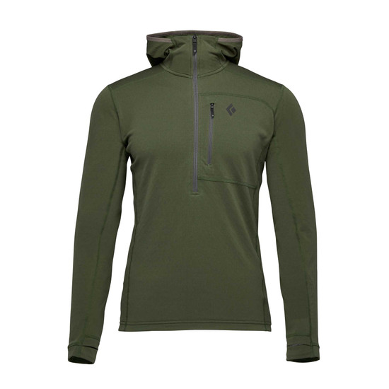 Men's Coefficient Quarter Zip Fleece Hoody Tundra 1