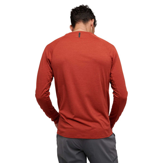 Men's Lightwire Long Sleeve Tech Tee Red Rock 3