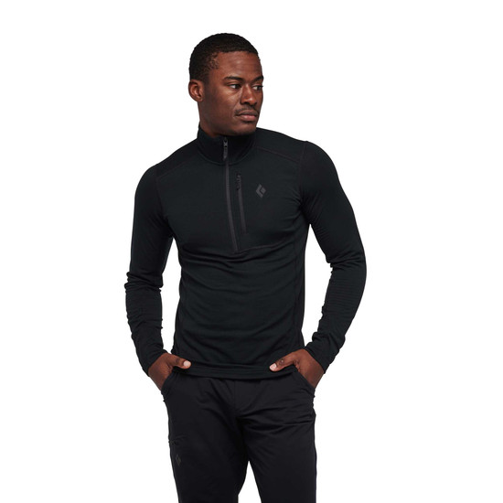 Men's Coefficient LT Quarter Zip Pullover Black 2