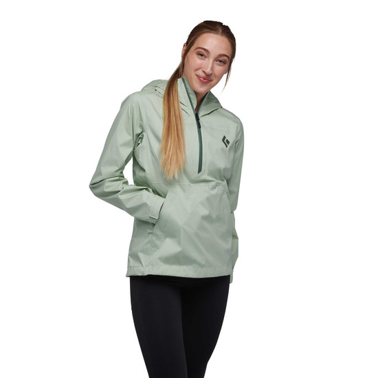 Women's Stormline Stretch Anorak Rain Shell | Black Diamond