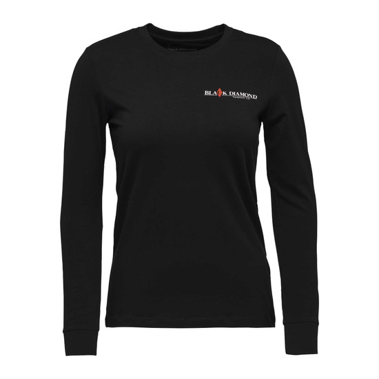 Women's Heritage Wordmark Long Sleeve Tee Black 4