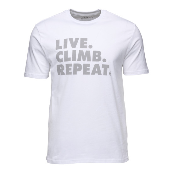Men's Live Climb Repeat Tee White 1