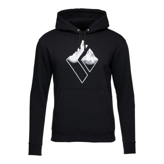 Men's Mountain Logo Hoody Black 1