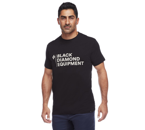 Men's Stacked Logo T-Shirt Black 1