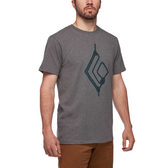 Men's Rope Diamond Tee Charcoal Heather 2