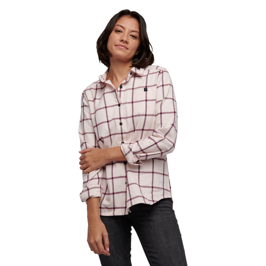 Women's Serenity Flannel Ice Pink-Blackberry Plaid 6