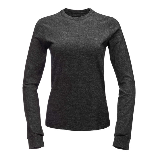 Women's Solution 150 Merino Base Crew Black 1