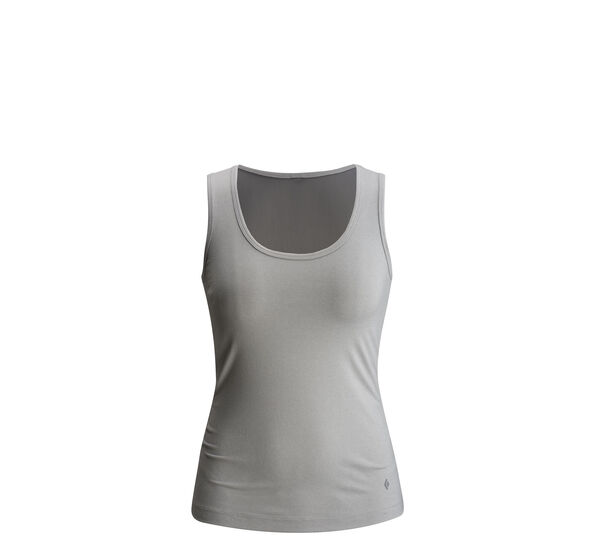 Black Diamond Equipment Women's Interval Tank Top, Small Aluminum