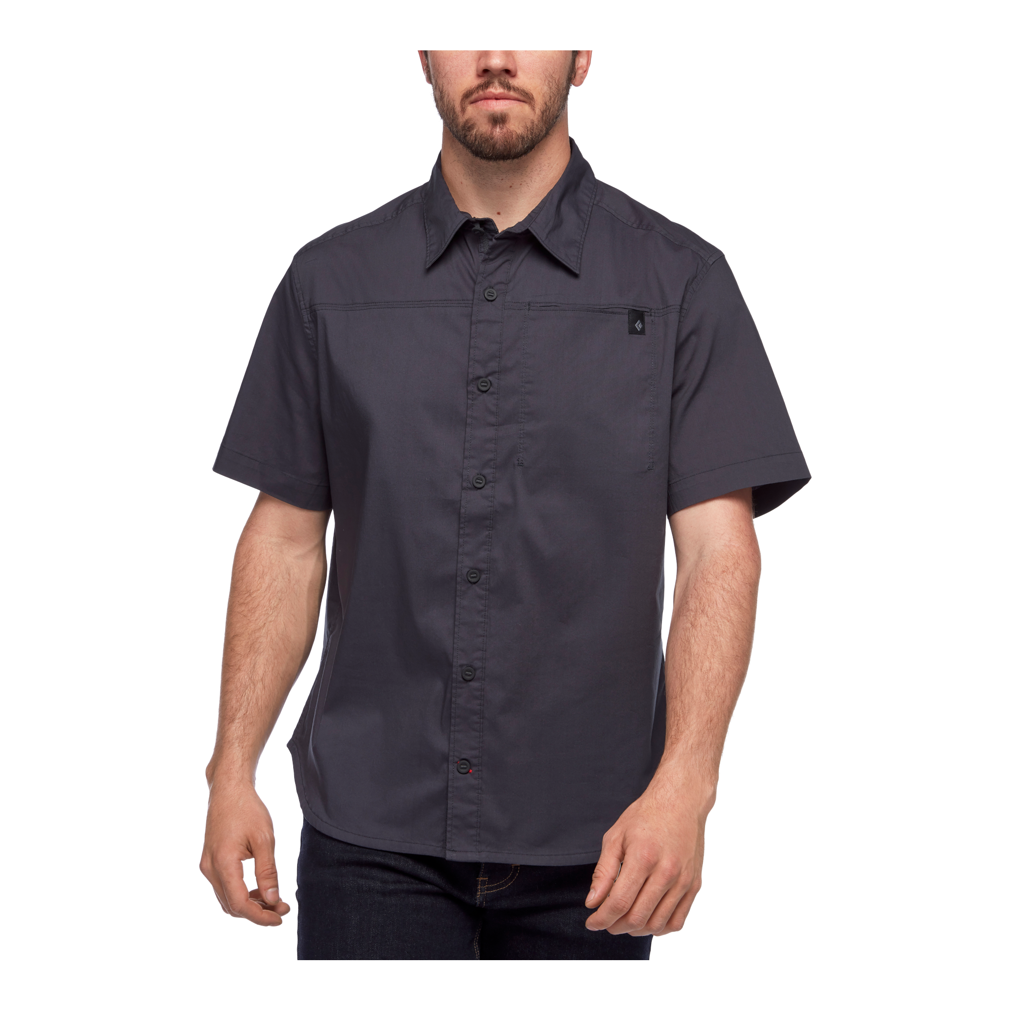 Black Diamond Equipment Men's SS Stretch Operator Shirt, Small Carbon