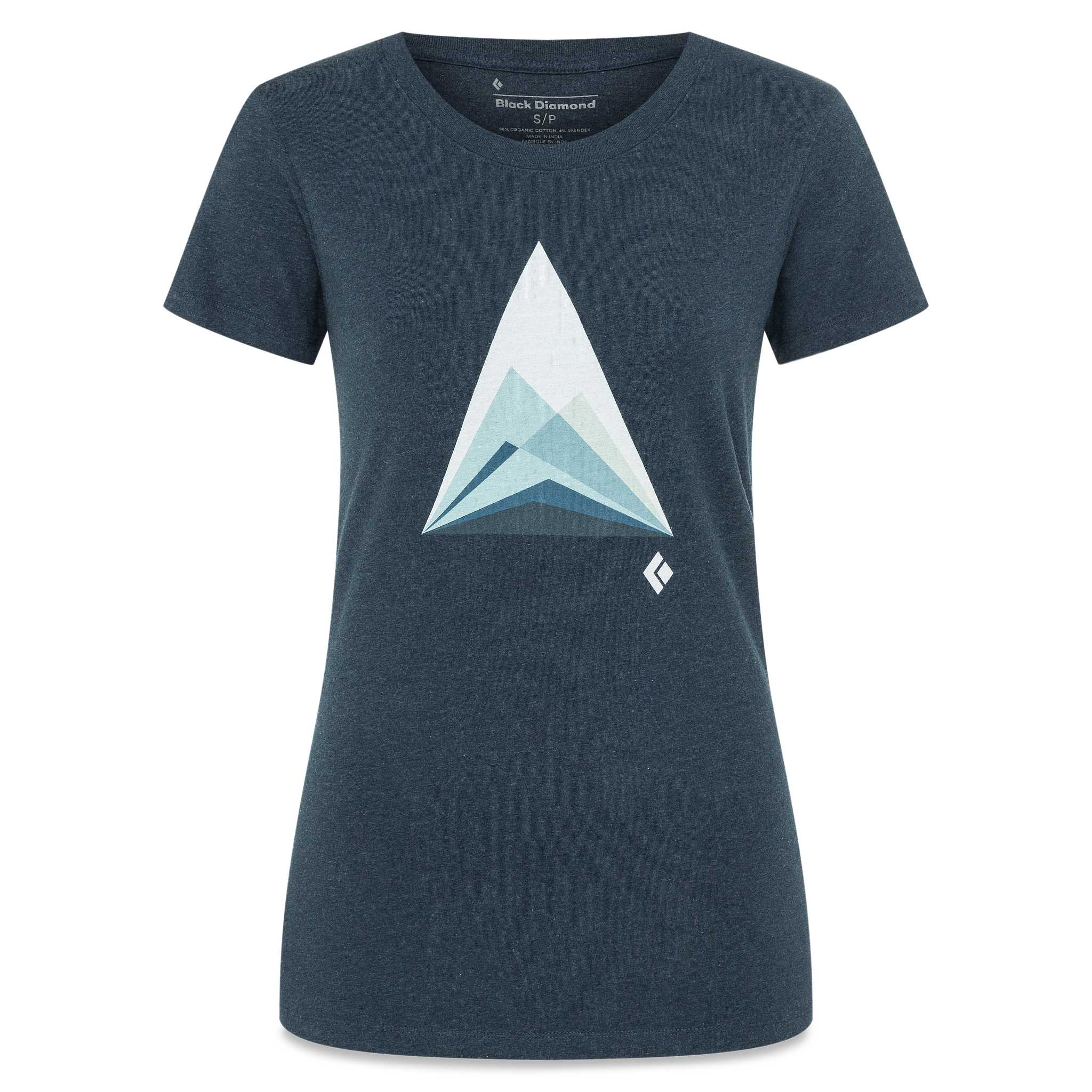 Black Diamond Equipment Women's Mountain Transparency T-Shirt, Small Eclipse/Heather
