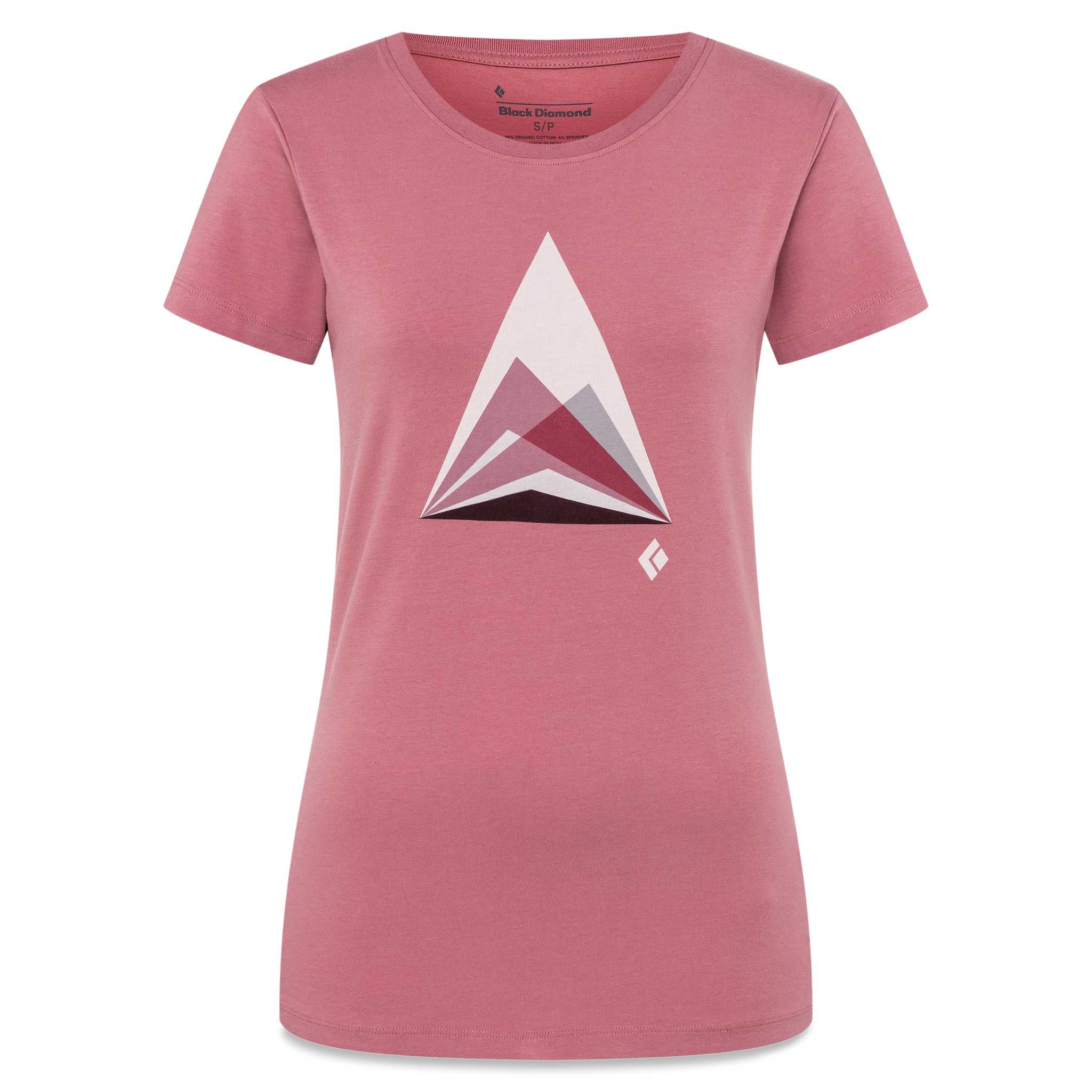 Black Diamond Equipment Women's Mountain Transparency T-Shirt, Small Rosewood