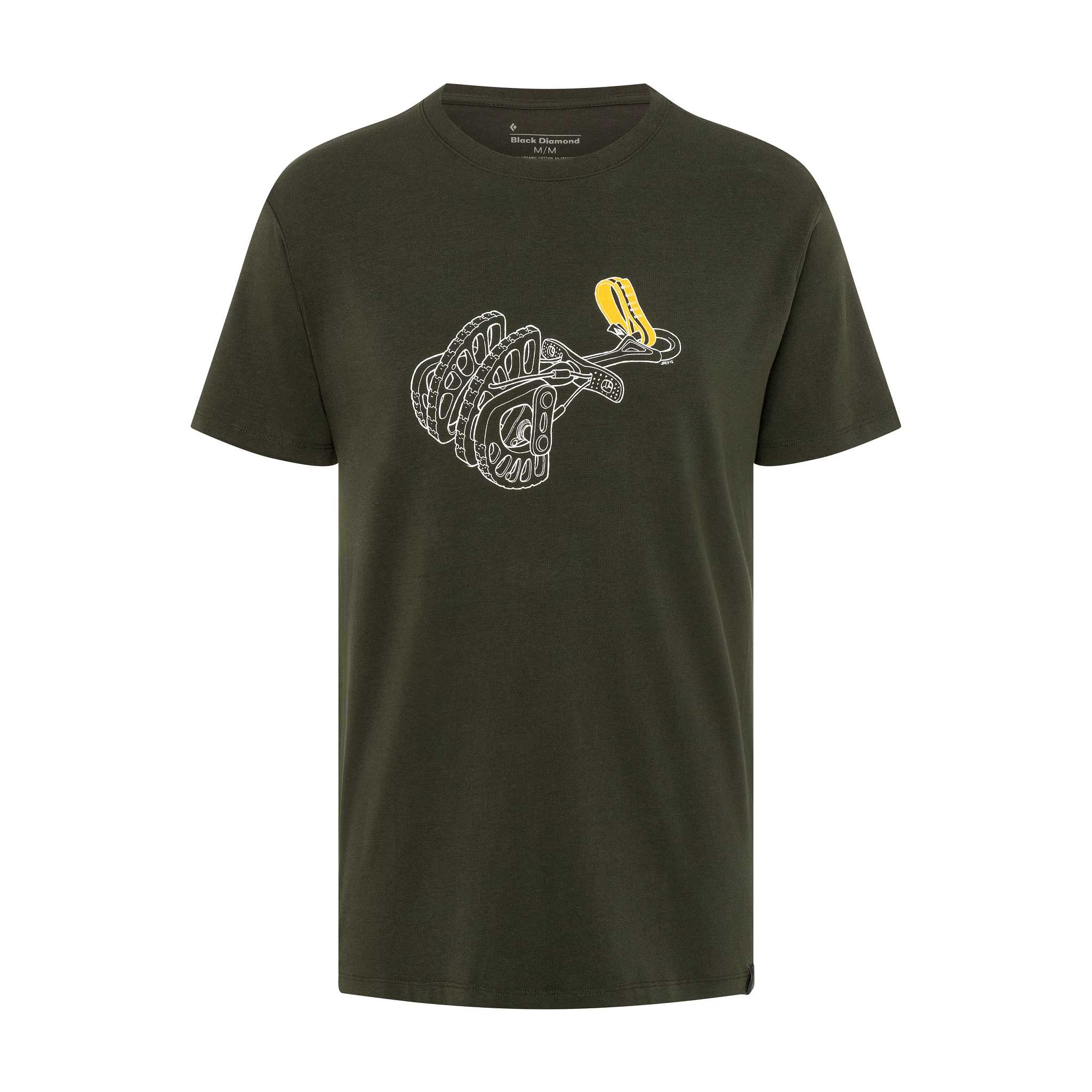 Black Diamond Equipment Men's Cam T-Shirt Size Small, in Cypress