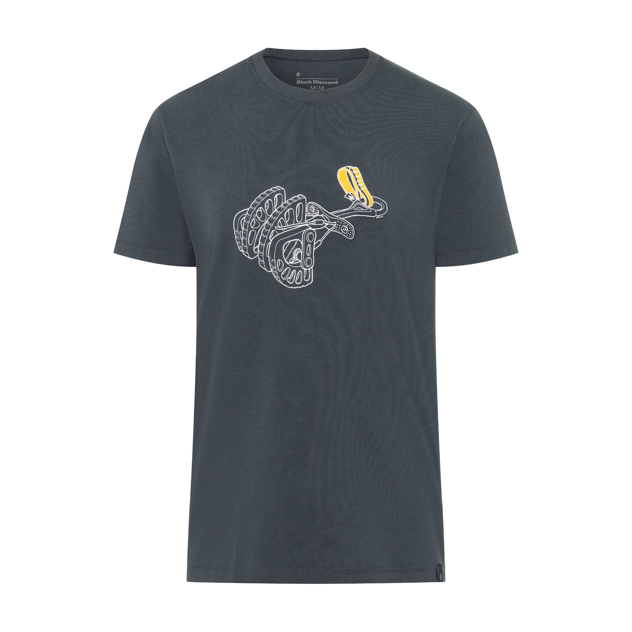 Black Diamond Equipment Men's Cam T-Shirt Size Small, in Carbon