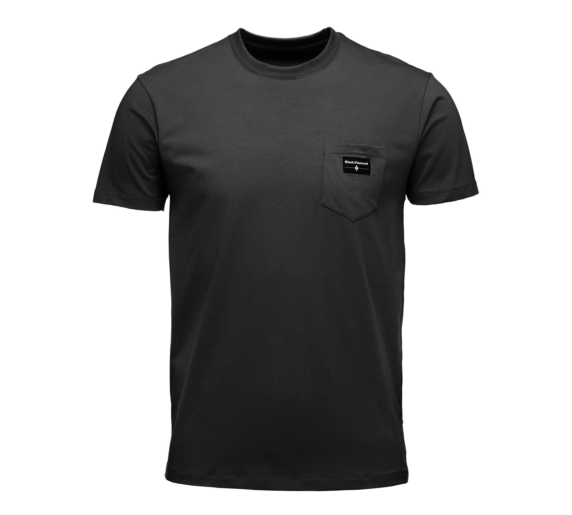 Black Diamond Equipment Men's Pocket Label T-Shirt, Medium Black