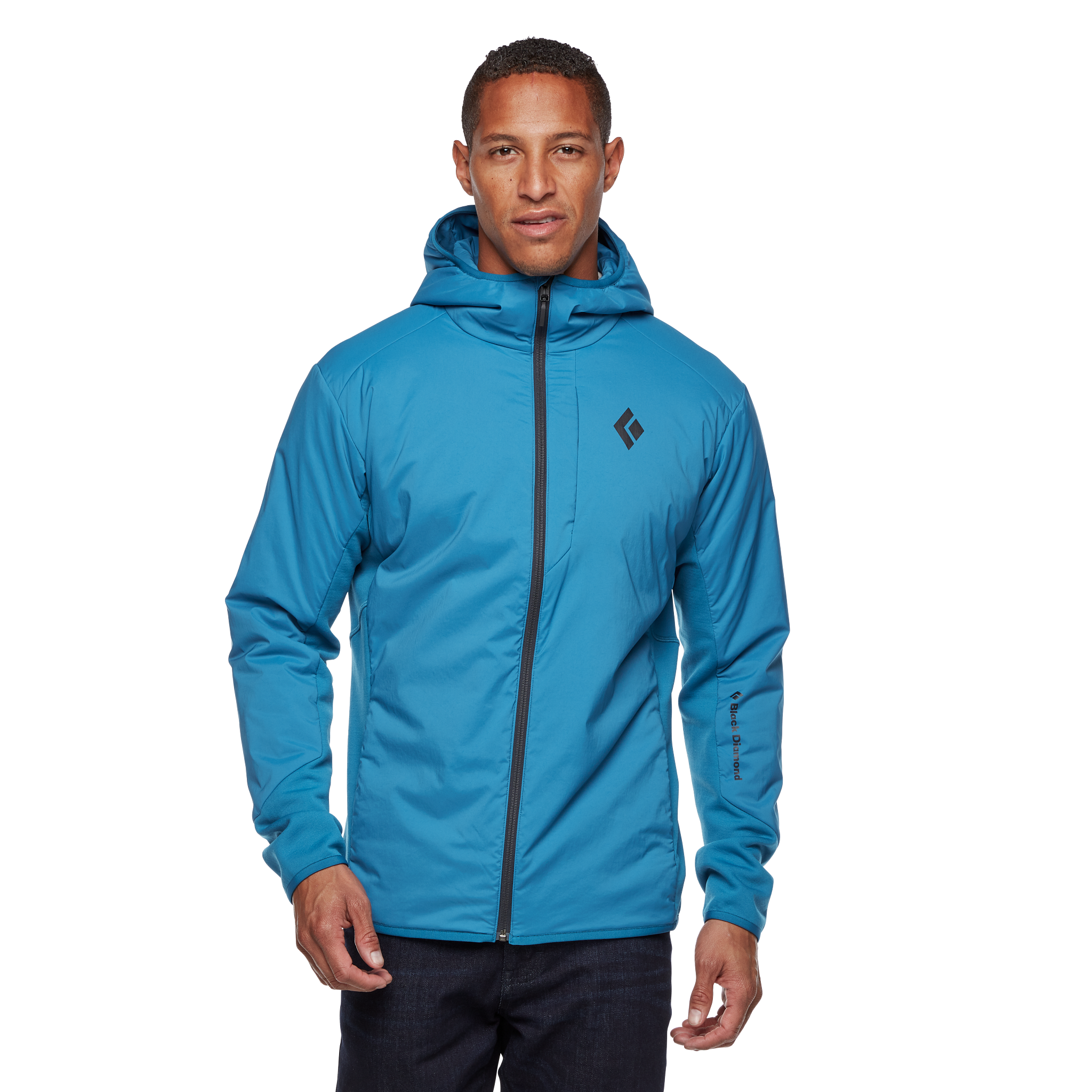 Black Diamond Equipment Men's First Light Hybrid Hoody - Closeout, Small Kingfisher