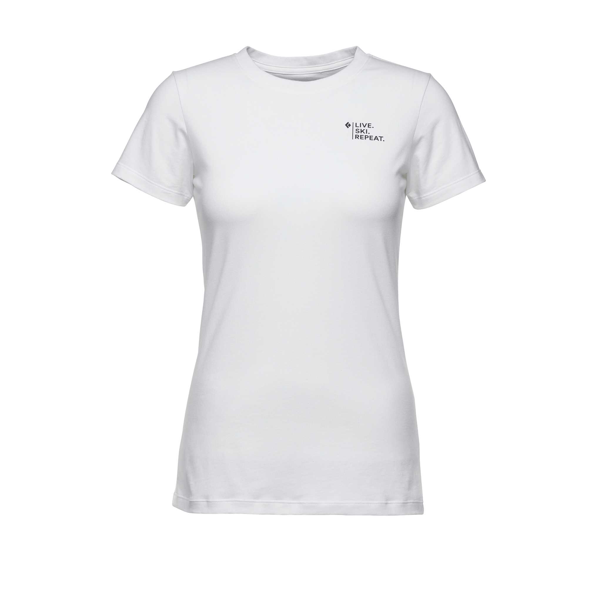 Black Diamond Equipment Women's Ski Mountaineering Short Sleeve T-Shirt, XS White