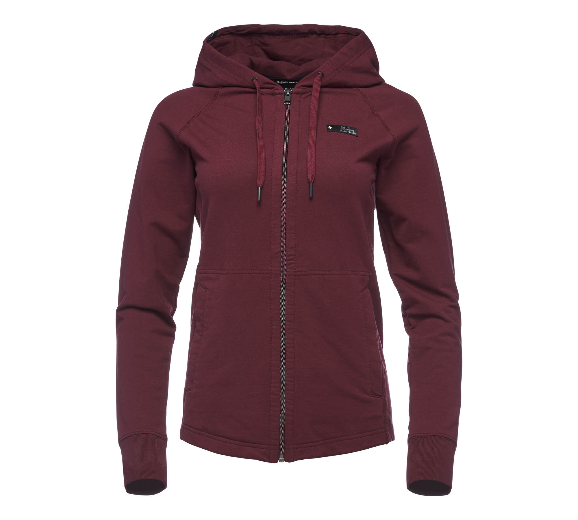 Black Diamond Equipment Women's Basis Full Zip Hoody Size Large, in Bordeaux