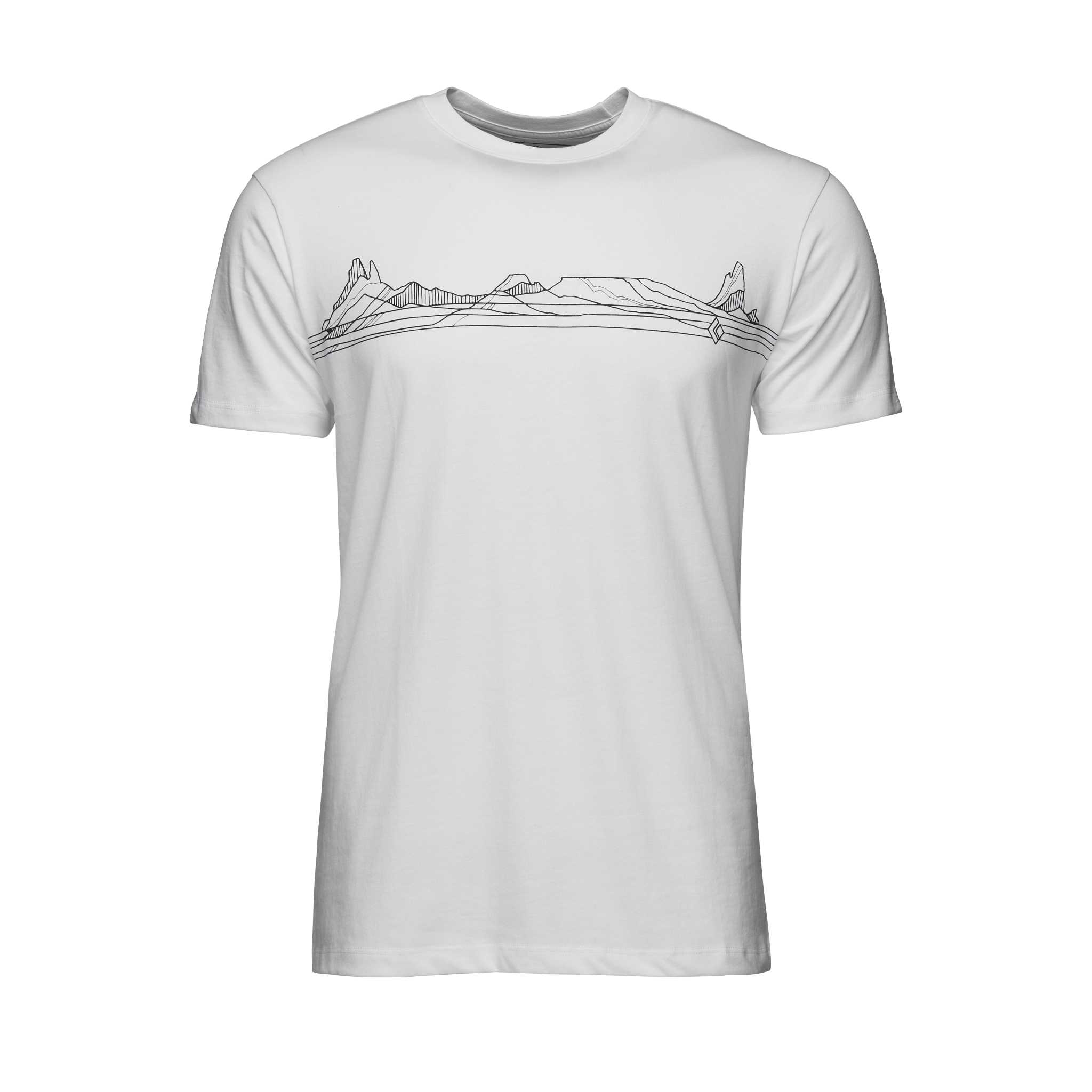 Black Diamond Equipment Men's Desert Lines T-Shirt, Medium White