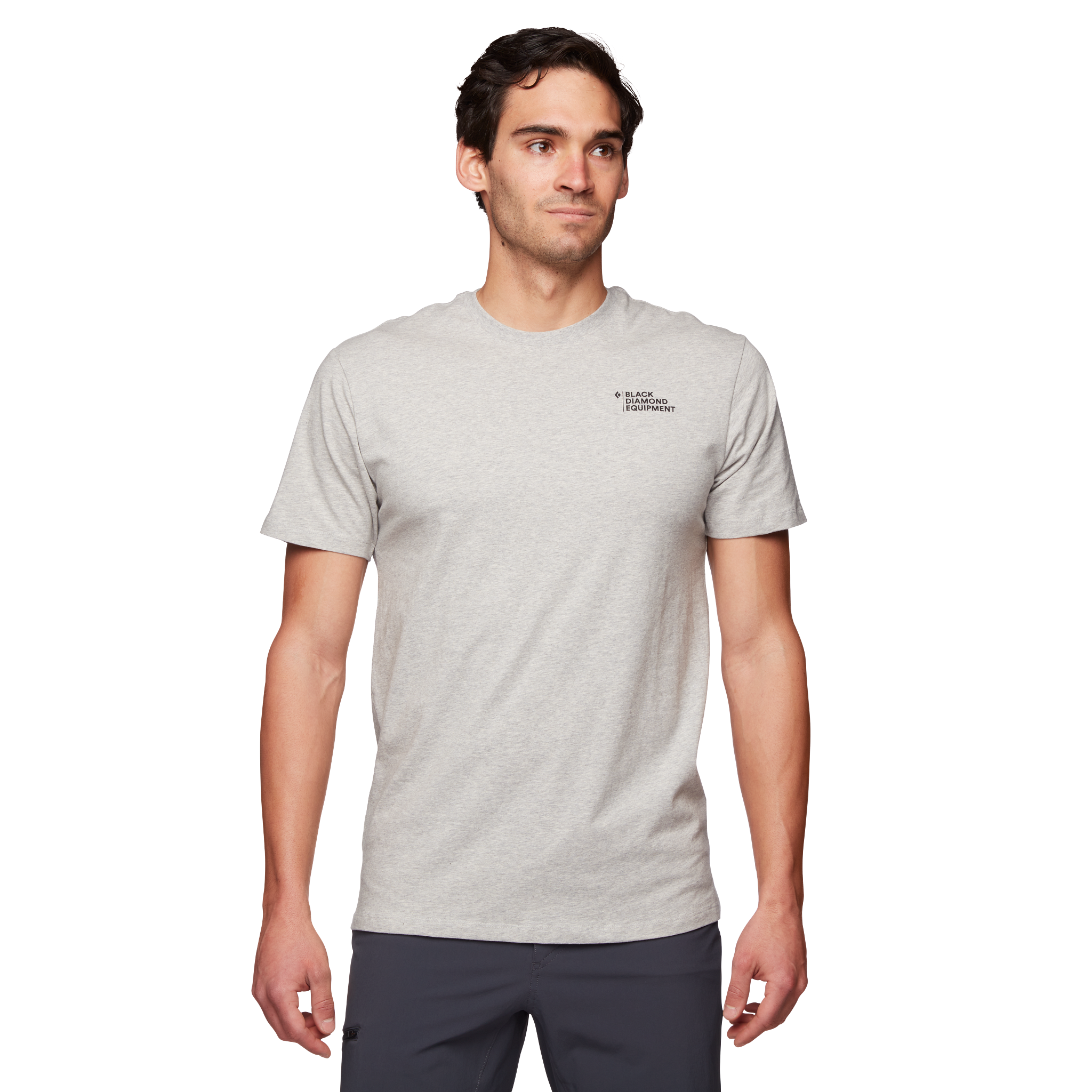 Black Diamond Equipment Men's Heritage Equipment For Alpinists T-Shirt, Large Nickel Heather