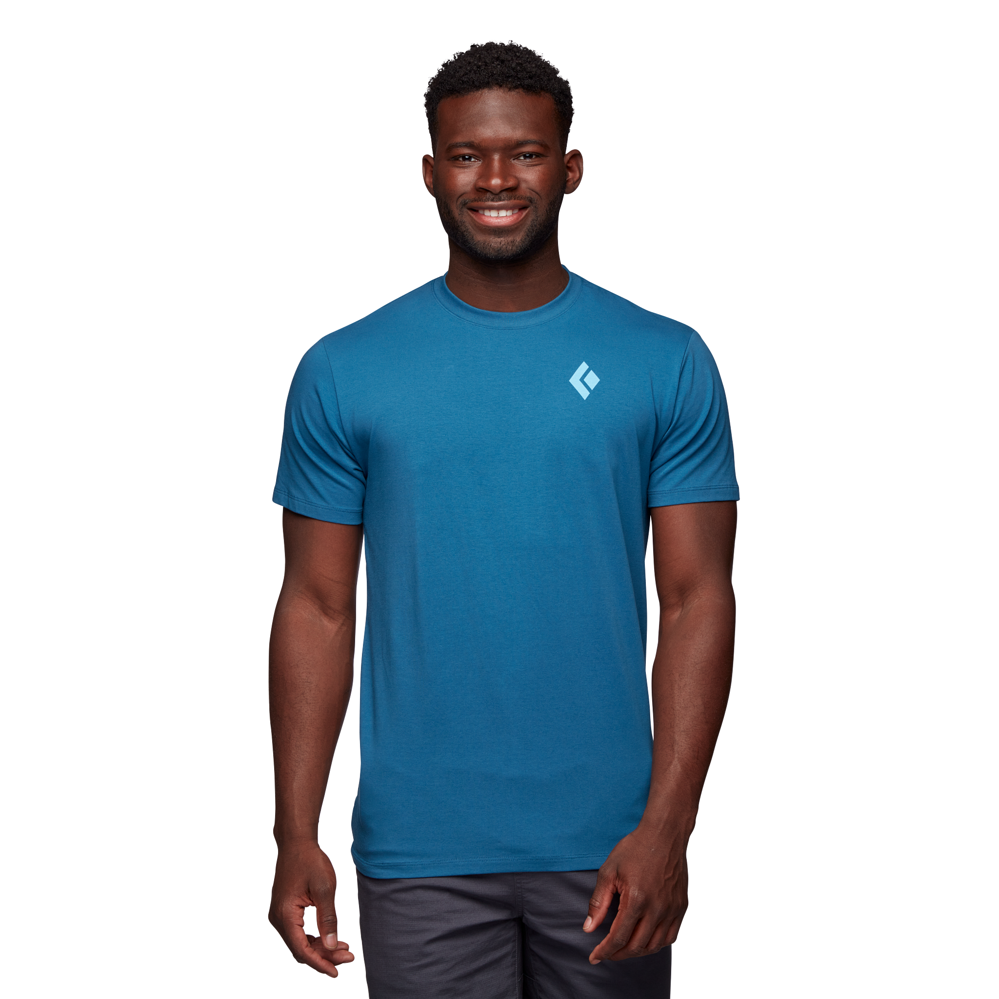 Black Diamond Equipment Men's Mountain Badge T-Shirt, Medium Astral Blue